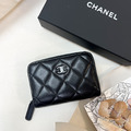 CHANEL So Black ㄇ字零錢包