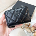 CHANEL So Black ㄇ字零錢包_1