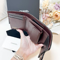 CHANEL CF 新款迷你三折短夾 黑金牛_4
