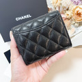 CHANEL CF 新款迷你三折短夾 黑金牛_2