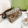 GUCCI 1955橫式手機包 焦糖色_2