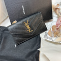YSL 信封一字拉鍊卡包