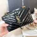 YSL COLLEGE 仿舊皮革迷你鏈條包_1
