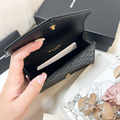 YSL 新款信封卡包 黑金_4