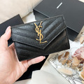 YSL 信封卡包 黑金_1
