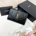 YSL 新款信封卡包 黑金