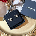 CHANEL 經典雙C 耳針式 耳環