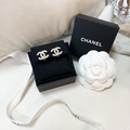 CHANEL 經典雙C 耳夾式 耳環