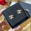 CHANEL 經典雙C 耳針式 耳環_1