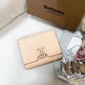 BURBERRY 三折短夾 杏色_1