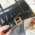 Balenciaga Hourglass XS 鱷魚紋小牛皮沙漏包_2
