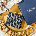 DIOR 藍老花零錢袋短夾