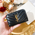 YSL 羊皮ㄇ字零錢包_1