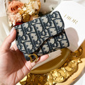 DIOR 提花三折短夾 [日本限定]_1