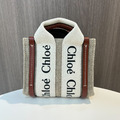 CHLOE WOODY MINI 米咖色