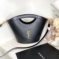 YSL celia 迷你光滑皮革托特包