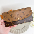 [二手] LV 老花拼色翻蓋薄長夾_1
