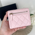 [二手] CHANEL 櫻花粉 三折短夾_5