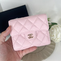 [二手] CHANEL 櫻花粉 三折短夾_1