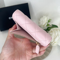 [二手] CHANEL 櫻花粉 三折短夾_4