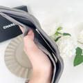 [二手] CHANEL CF 三折短夾 大象灰_5