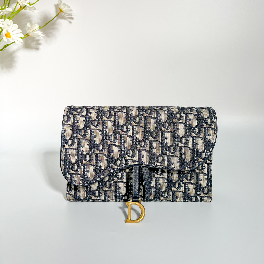 DIOR 老花馬鞍 WOC 22cm