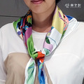 藝術授權《抽象》仿絲絲巾_2