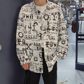 字母印花長袖襯衫