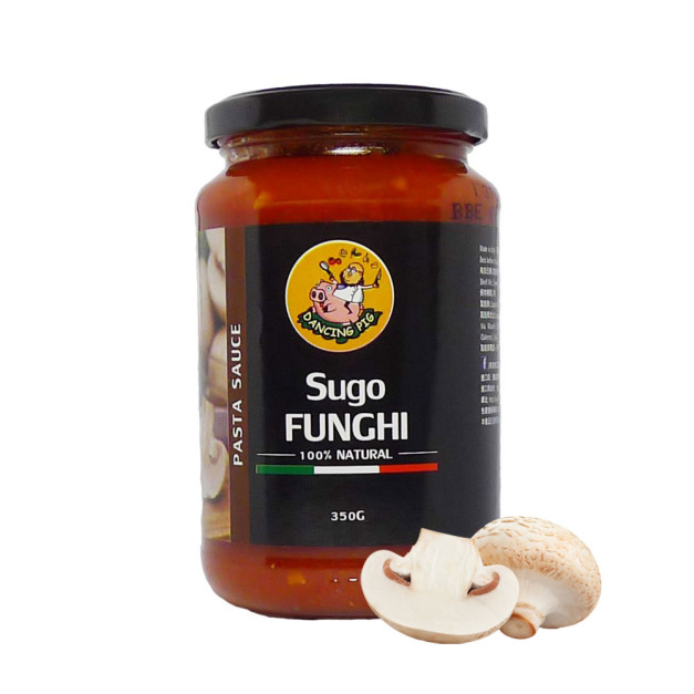 【豬跳舞Dancing pig】番茄磨菇麵醬 350g