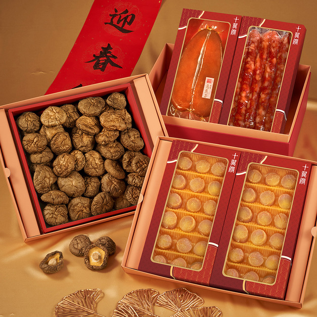 禧迎富貴干貝烏魚子三層禮盒