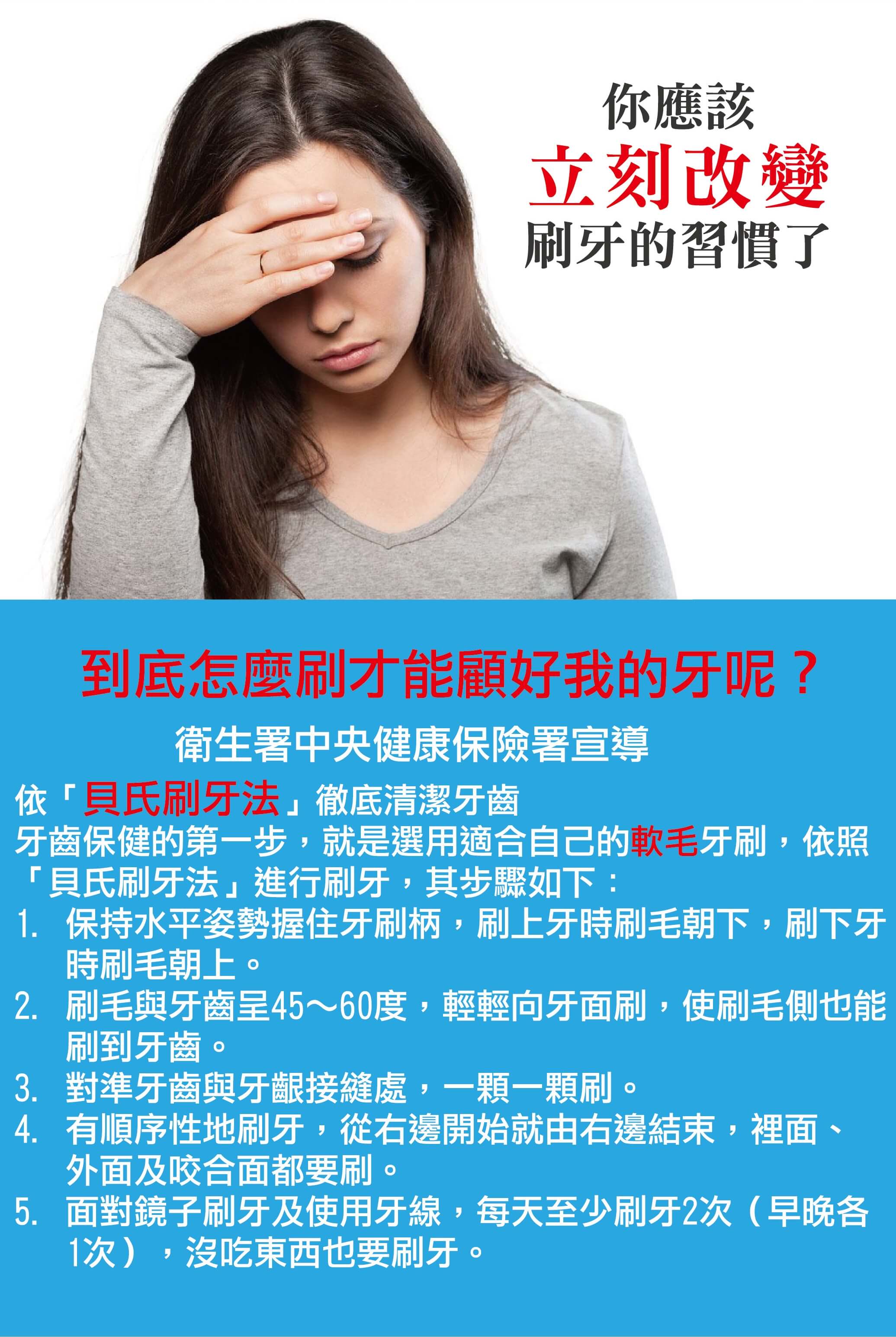 該立刻改變你的刷牙習慣了!否則牙周病牙齦炎牙齦萎縮馬上找上你