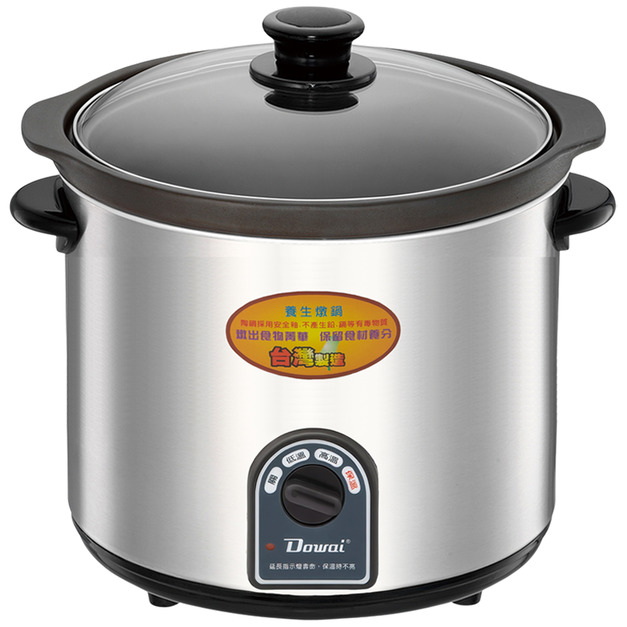 【Dowai 多偉】6.5L不鏽鋼陶瓷燉鍋(DT-650) 台灣製造