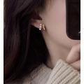 Léa 耳環｜18K金｜施華洛世奇珍珠｜925銀針_1