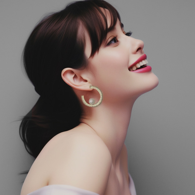 Toi Moi 耳環｜18K金｜方晶鋯石｜施華洛世奇珍珠｜925銀針