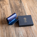 Takumics タクミクス 日本製 Quattro Plus 迷你三折短夾 姬路產藍染革_1