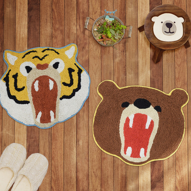 ◇清倉免運品◆【慵懶動物地墊】可愛動物大臉貓咪地墊 送禮自用、必備良品