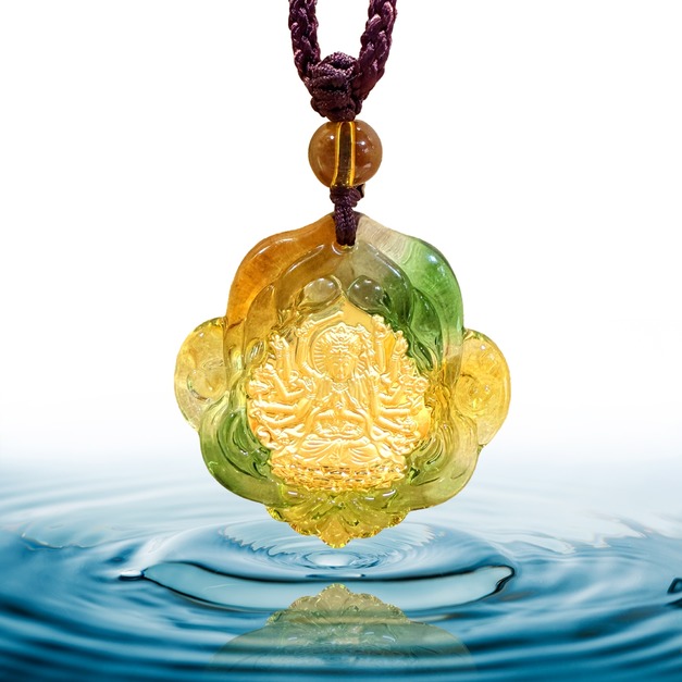 千手觀音-黃金琉璃項鍊