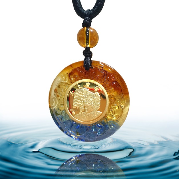 天上聖母-黃金琉璃項鍊