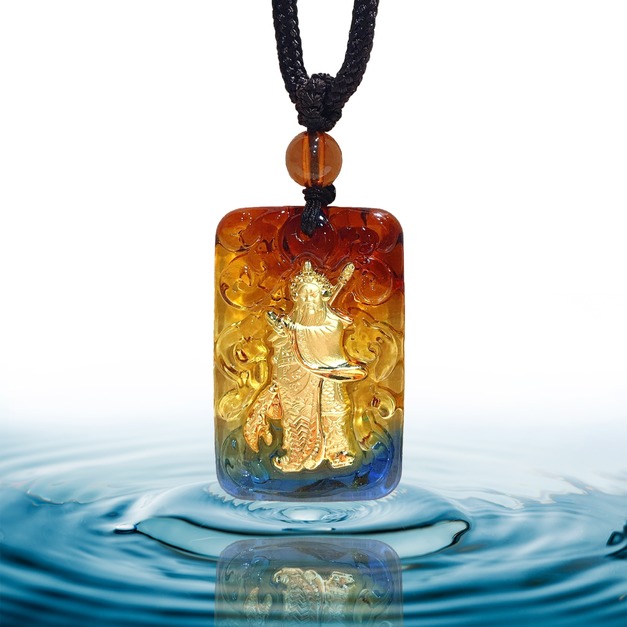 關聖帝君-黃金琉璃項鍊