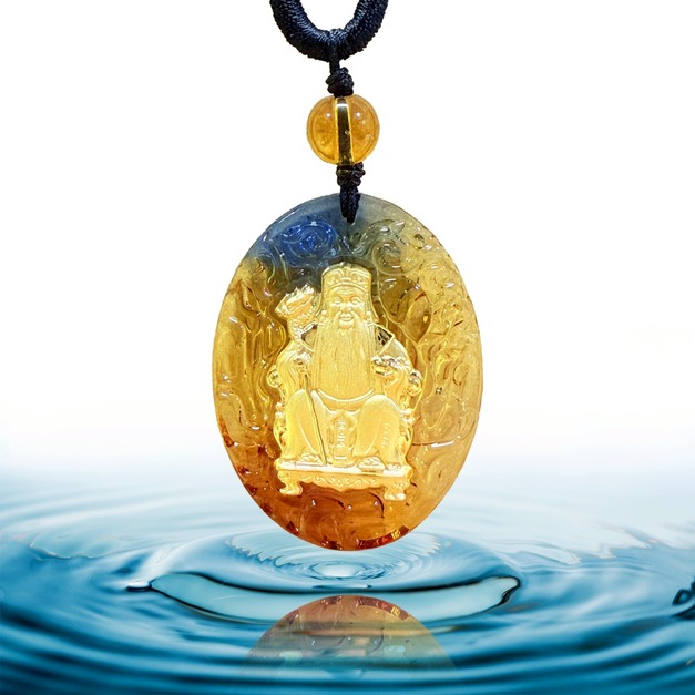 福德正神-土地公-黃金琉璃項鍊