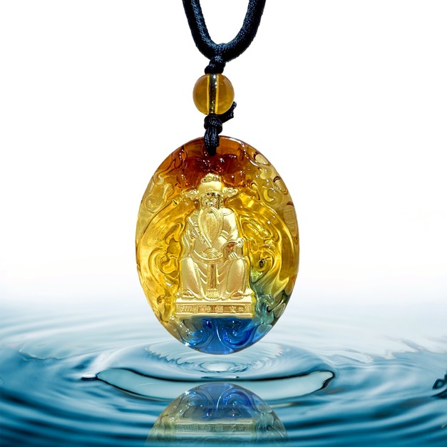 文昌帝君-黃金琉璃項鍊