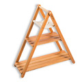 原木手工三角架 Triangle 3-Tier rack shelf