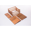 原木手工四層架(柚木) Restructurable 4-Tier rack shelf (Teak)_3