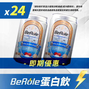 【即期免運優惠】 24瓶組-BeRule零酒精沖繩海鹽荔枝啤酒風味