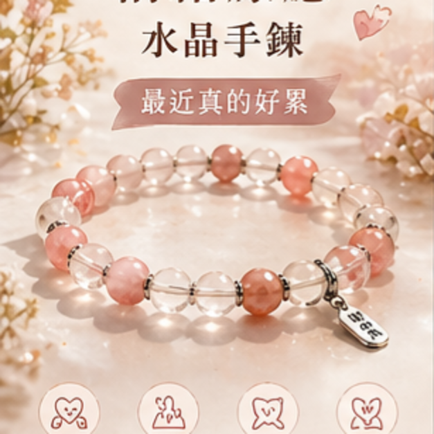 情緒陪伴水晶手鍊｜最近真的好累
