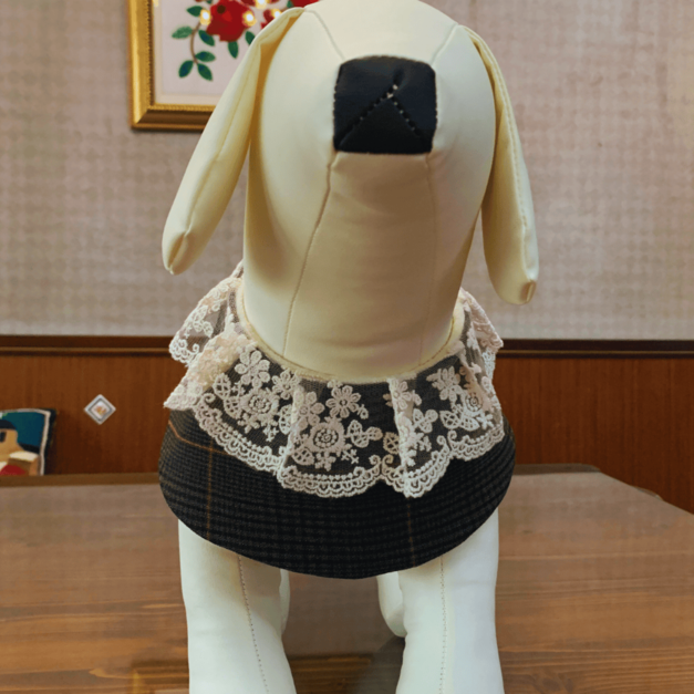 毛孩格紋領巾NR-04