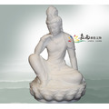 漢白玉思維觀音佛像