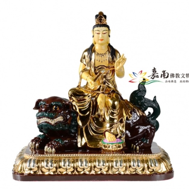 文殊菩薩銅佛像(1尺3)