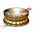 手工鎏金蓮花浴佛盆(1尺3)另有1尺6