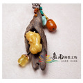 印尼達拉干沉香吊飾X琥珀蜜蠟(獨家設計款)_5